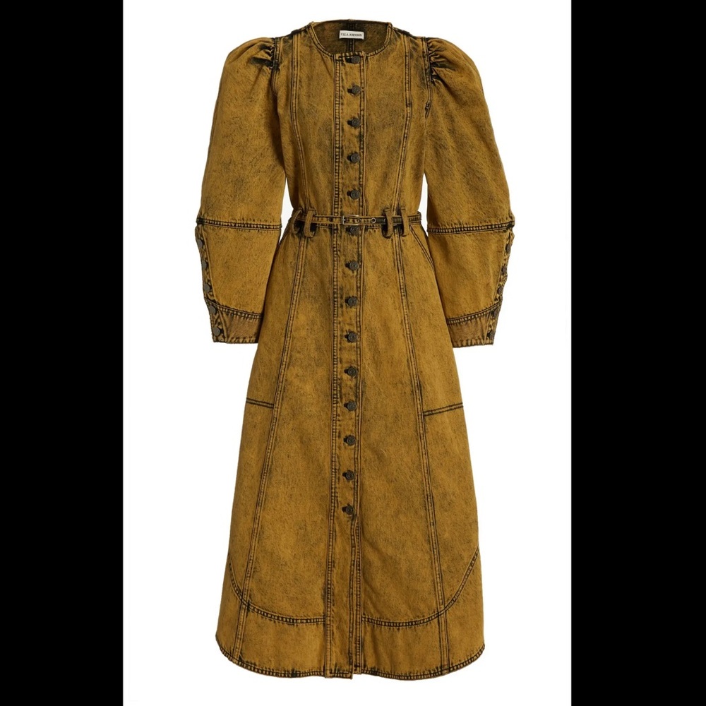 Ulla Johnson Starr Marigold Midi Dress Sz 6 - Picture 3 of 3
